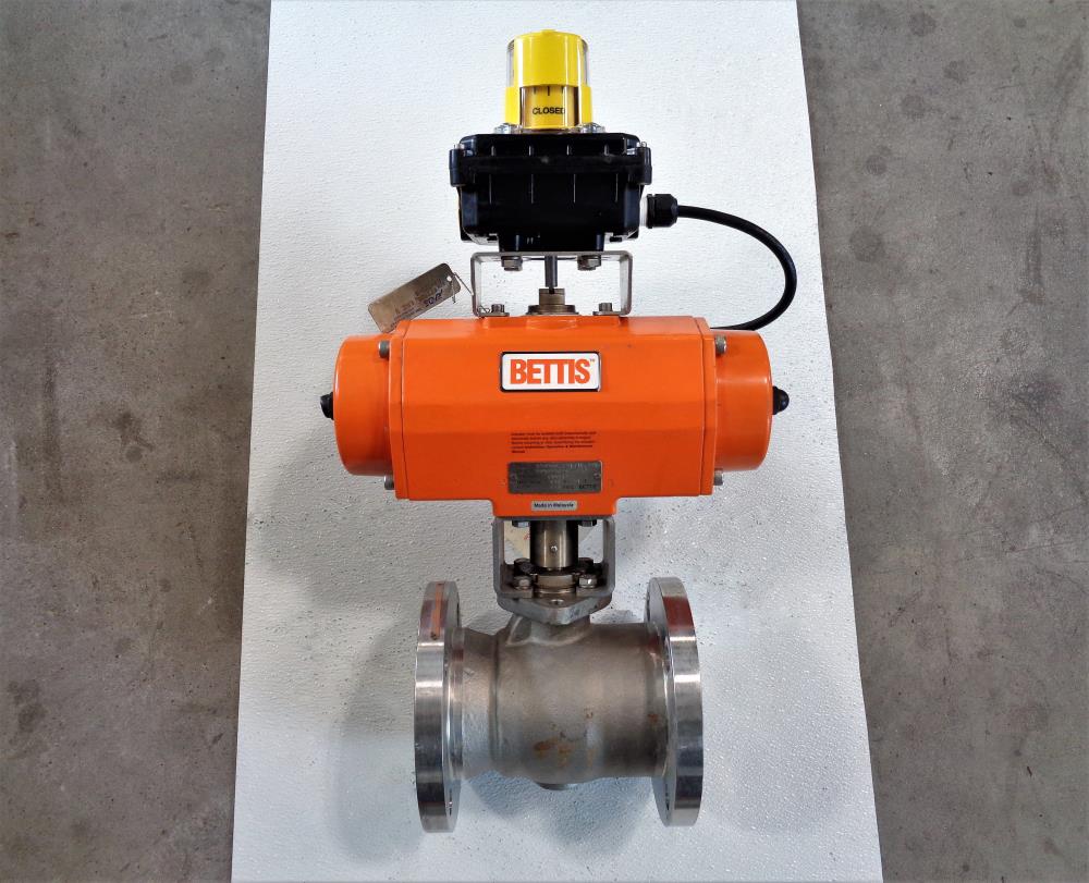 Velan 3"/2" 150# CF8M Ball Valve #00313-SSEAE w/ Bettis DS0200.B2A04K.22K0